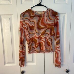 Sheer Colorful Longsleeve